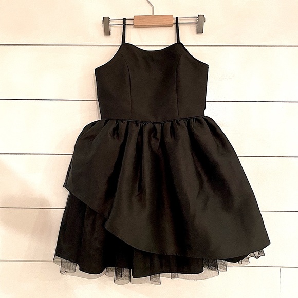 Beautiful trendy formal black dress size 7 - Picture 1 of 4